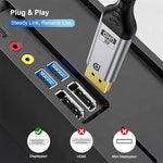 Ureegle multi-pack cables connected to a high refresh rate gaming setup.