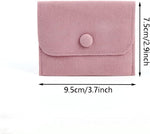 6 Pcs Velvet Jewelry Storage Bags with Snap Button Jewelry Gift Packaging Bags Purse Jewelry Pouches for Rings, Bracelets, Necklaces, Earrings,Watch and Other Small Item (Pink) - Image 4