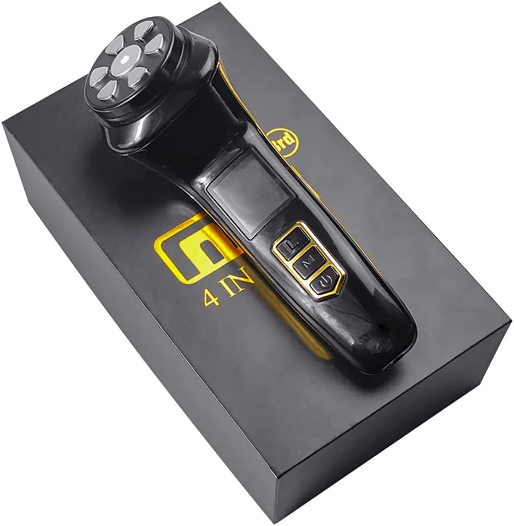 Skin Firming Facial Device, 4in1 Upgraded Version 3RD Tightening Anti Aging Face Lifter Wrinkle Reducing/Portable at Home (Gold Black) - Image 1