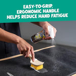 Chemical Guys interior car brush scrubbing durable floor mats and removing stains