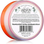 Airspun translucent powder applied on skin swatch