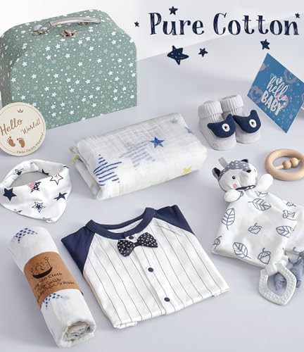 Golray gender reveal infant welcome hamper gift presentation with included greeting card