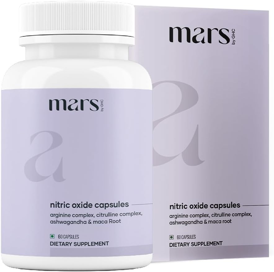 Mars by GHC nitric oxide capsules with l-arginine and l-citrulline for men