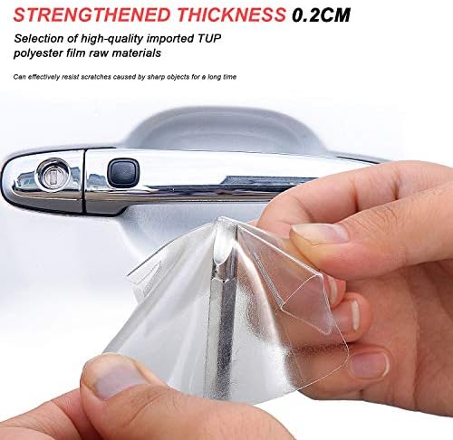 Demonstration of thermal repair property on a transparent automotive paint protection film shield