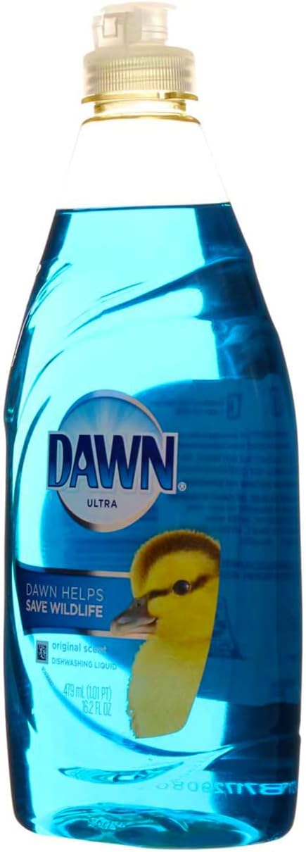 Dawn dish detergent back packaging details