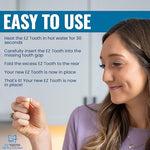 Side profile of the thermoplastic polymer dental gap filler kit with its portable carrying case