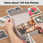 Close up of satin ribbon inside Hiwhy photo box for easy access
