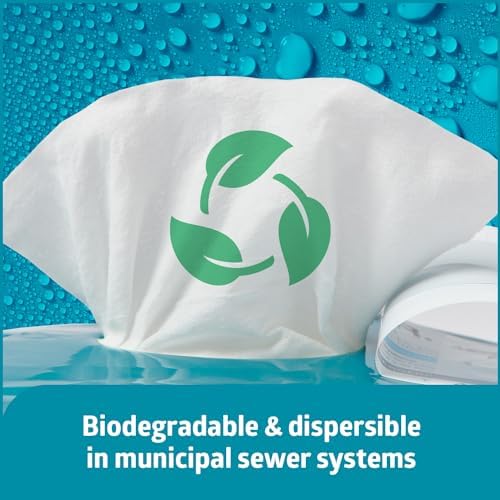 Side view of Medline ReadyFlush 24 count personal cleansing cloths