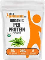 BulkSupplements gluten free pea protein powder branding