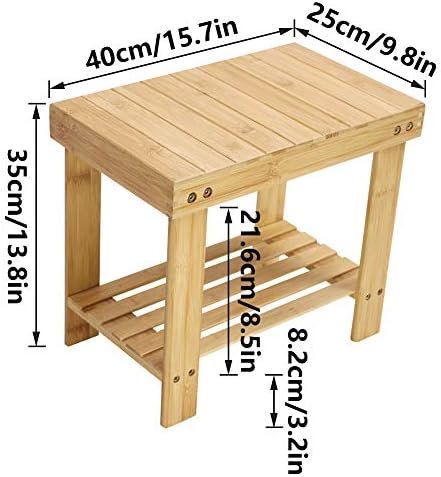 KKTONER lightweight wooden foot rest stool showing smooth rounded corners and sanded child safe edges.