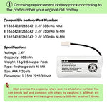 Authentic USA imported cordless telephone replacement battery pack for home office use.