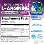 Nature's Peak L-Arginine 120 capsules bottle side profile