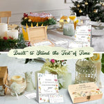 Floral themed time capsule sign for baby shower party