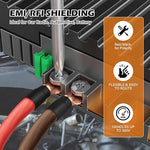 High power shielded wiring kit for car audio amplifier setup
