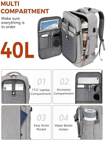Vancropak travel bag side view showing two inch expandable zipper section
