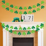Partyprops St Patricks Day decorations kit displaying the thick sturdy texture of the reusable felt material.