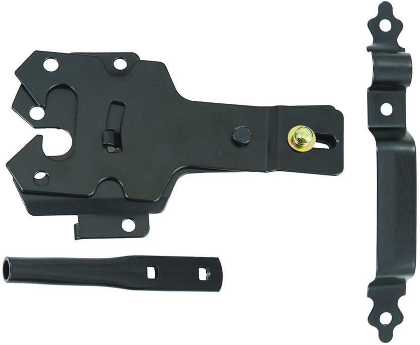Nationwide Industries Contemporary Deluxe Gate Latch Set front view hardware