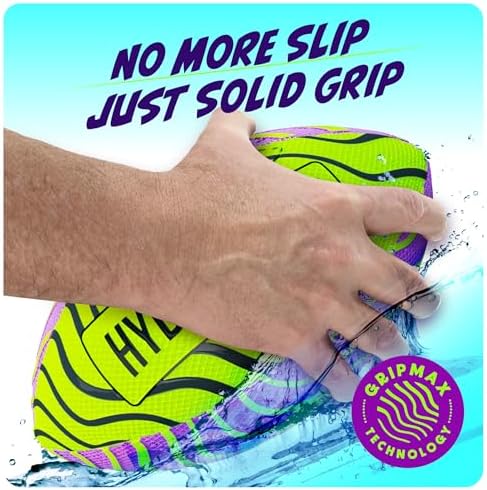 Close up of the non slip GripMax Technology texture on the HydroSport Water Football.