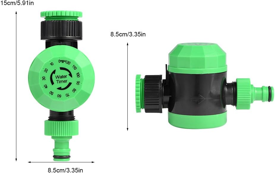 Mechanical water timer dial close up