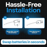 WirelessFinest rechargeable headset battery unboxed layout highlighting pristine authentic imported quality.