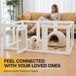 EVERFRONT Clear Acrylic Dog Playpen - Clear Dog Play Pen - Easy Assemble Acrylic Dog Playpen - Puppy Playpen, Cat Playpen, Small Animal Playpen, Dog Play Pen Indoors - Image 6