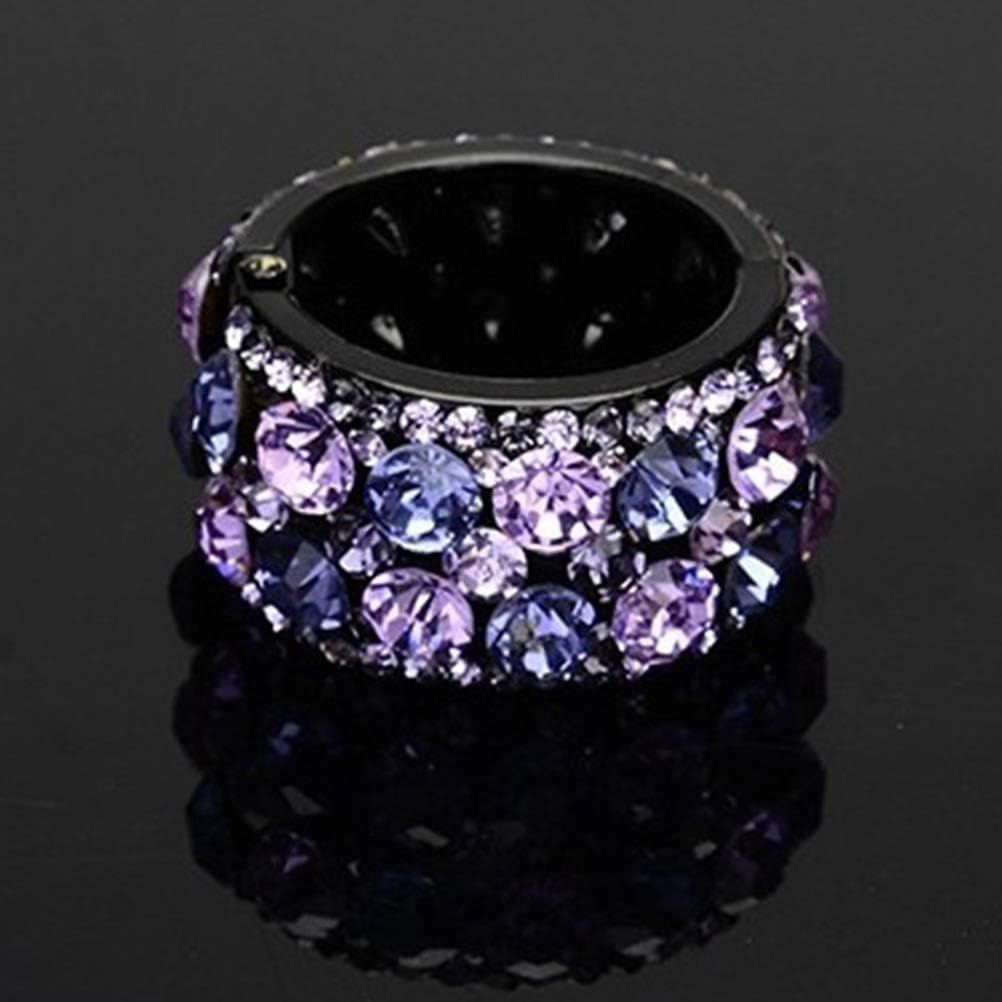 Lurrose sparkling ponytail cuff in multi color finish
