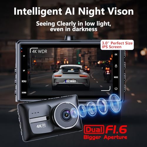 Pahaa premium black car recording setup mounted behind a rearview mirror