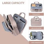 EMPSIGN pink office briefcase close up of the secure radio frequency identification blocking inner pockets