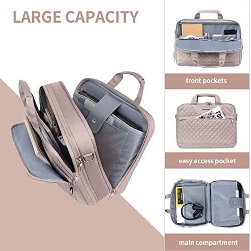 EMPSIGN pink office briefcase close up of the secure radio frequency identification blocking inner pockets