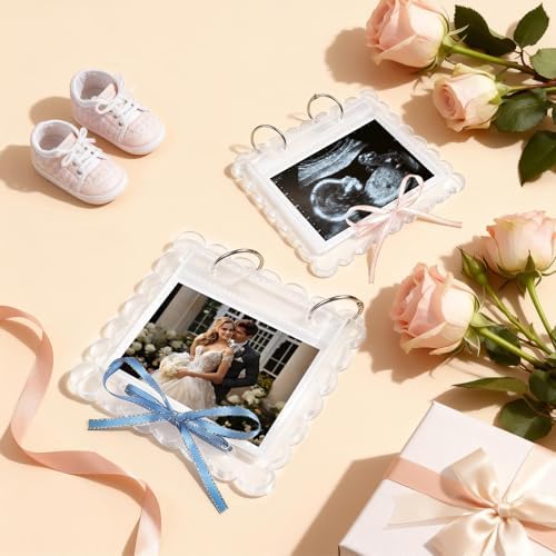 Mlatnod imported flip ultrasound photo display packaging highlighting the premium scalloped design