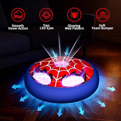 Fzlirou indoor soccer toy with bright illuminated LED eyes in a dark room