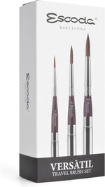 Escoda Versatil 1549 Series Artist Watercolor and Acrylic Paint Brush, Short Handle, Rigger, Size 10 - Image 12