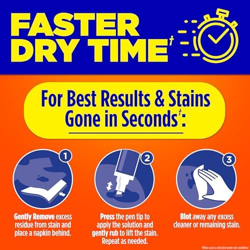 Bleach free Tide pen for removing coffee and food stains on garments