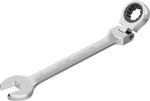 19mm(3/4") Flex-Head Ratcheting Combination Wrench, 19mm Metric | 72 Teeth, 12 Point Ratchet Box Ended and Open End Spanner Tools, Flexible Head Gear Wrench, Heat-Treated CR-V - Image 9
