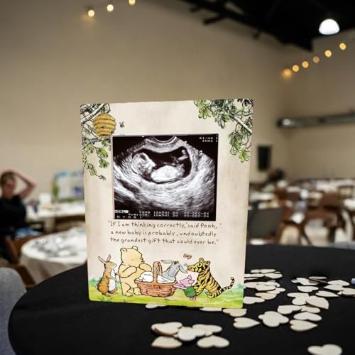 Classic Winnie the Pooh gender reveal baby shower decoration sign