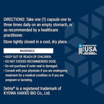 Close up view of Life Extension Glutathione dietary supplement