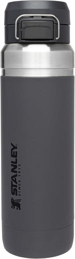 Stanley Quick Flip GO Water Bottle 36 oz | Push Button Lid | Leakproof and Packable for Travel and Sports | Insulated Stainless Steel | BPA-Free | Black - Image 9