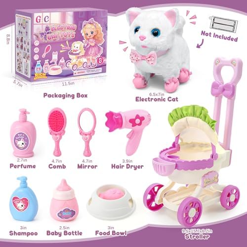 G.C interactive kitten toy showing walking movement
