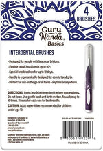 Close up of mint flavored interdental brush head bending at 90 degrees for orthodontic cleaning