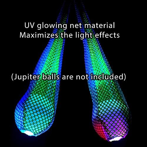 Speevers modular LED juggling ball props illuminating brightly for nighttime performance gear.