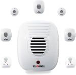 Bell+Howell Ultrasonic Pest Repeller 8 pack front view imported from USA.