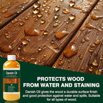 Application of Liizousuda food safe wood oil on wooden board