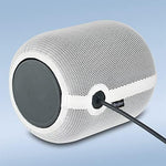 BANGCHEER smart speaker mesh cloth close up showing the acoustic elastic nylon pattern