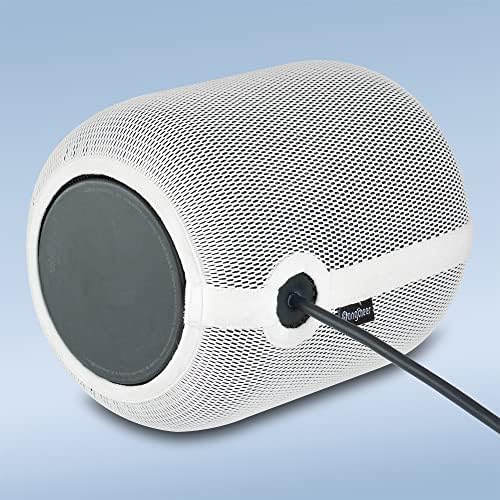 BANGCHEER smart speaker mesh cloth close up showing the acoustic elastic nylon pattern