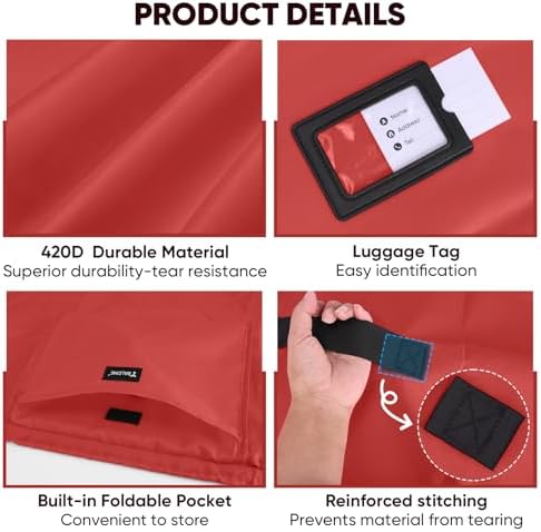 Baleine car seat travel bag showing reinforced stitching