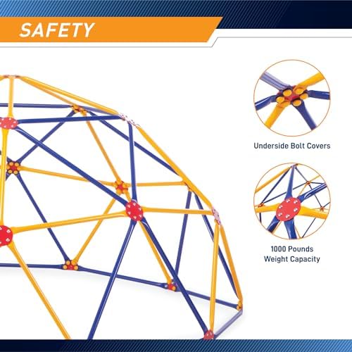 Easy Outdoor GD-810 climbing dome playground equipment displaying rust resistant steel bars