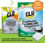 CLR foaming disposal pods showing the green and orange pouch design