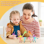 Laleay sensory figures posed in various creative positions