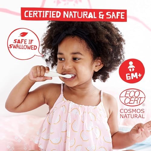 Authentic Jack N' Jill strawberry toothpaste imported for Indian babies.
