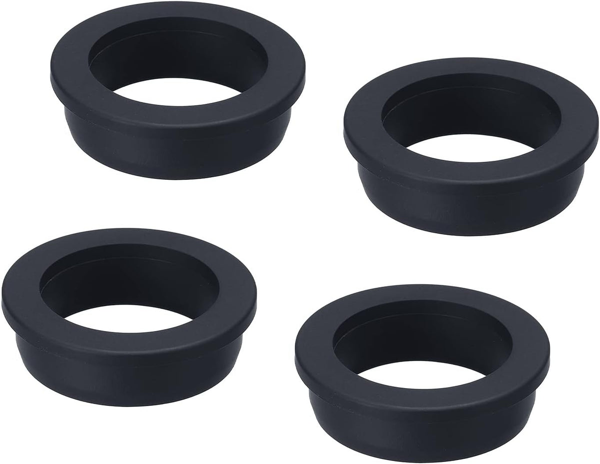 MECCANIXITY 4Pcs T Shape Rubber Grommet Mount Dia 30mm ID 20mm H 10mm Seal Protection Hole Plugs for Cable Pipe Black - Image 11